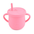 Baby Silicone Cup Straw Lid Kids Toddler Sippy Cup Bpa Free Training Cup Baby